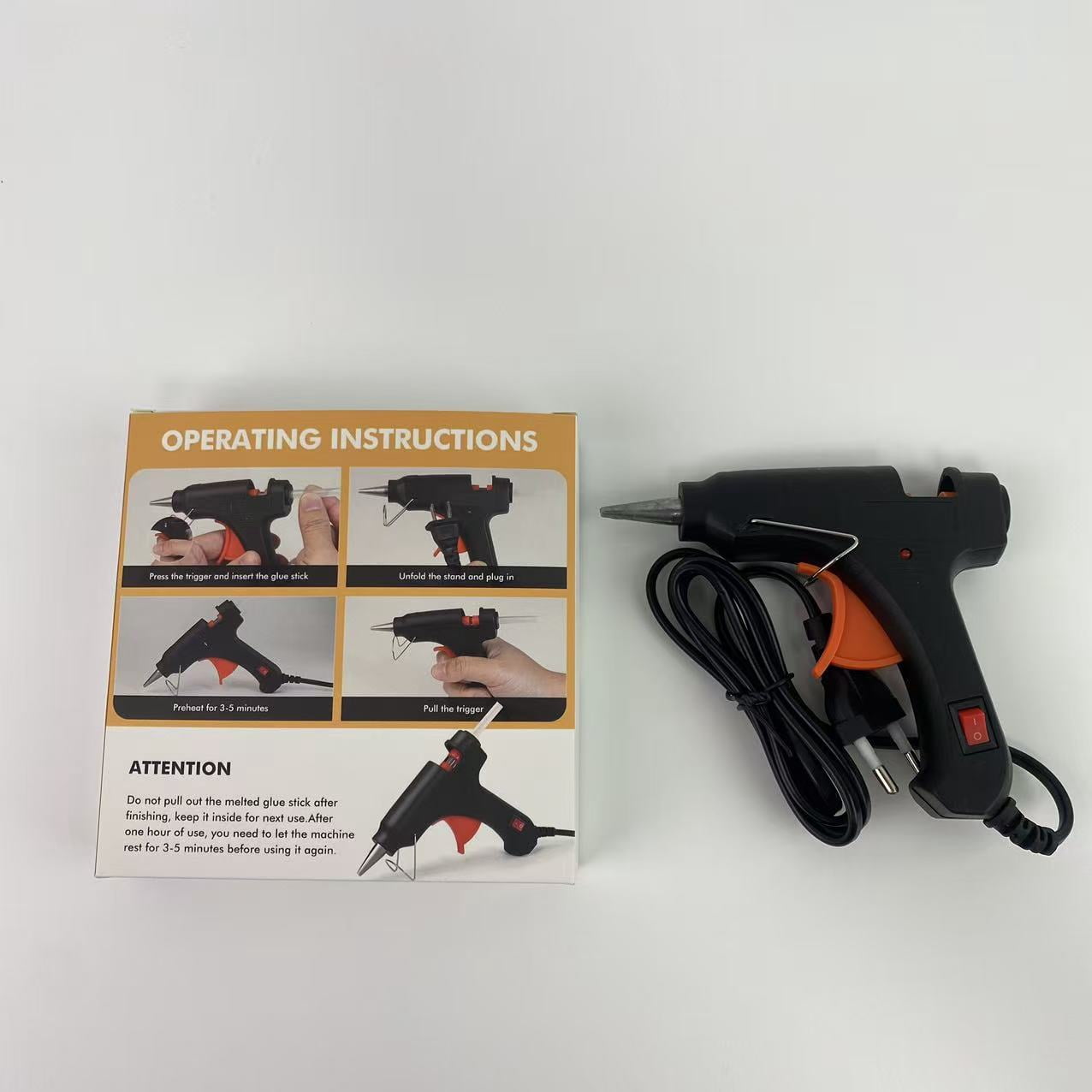 HOTO PenVac Hot adhesive guns,Hot Glue Gun, Fast Preheating Hot Melt, Mini Glue Gun for School Crafts DIY Arts and Quick Home Repairs, 20W Black