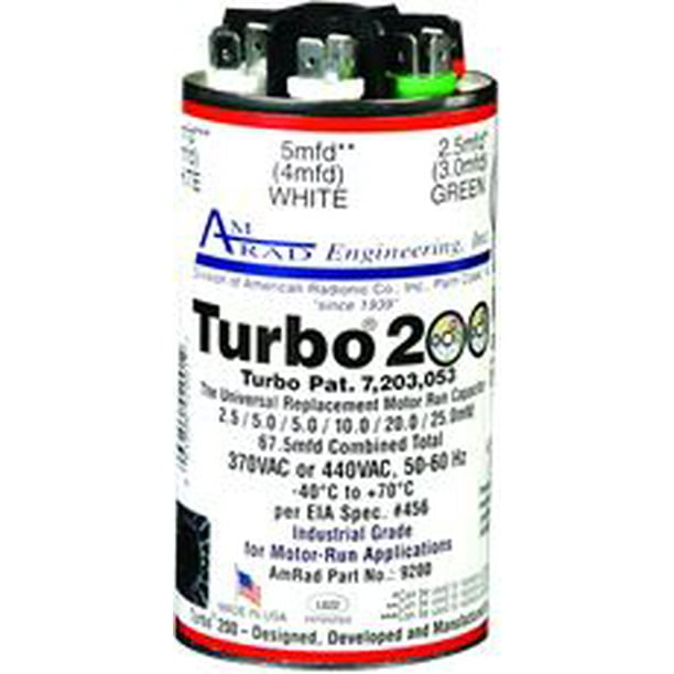 Amrad Engineering 951799 2.567.5 MFD Turbo 200 Capacitor, 370 & 440