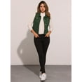 thumbnail image 3 of DARING DIVA Women's Denim Sleeveless Flap Pockets Vest Jacket XS Dark Green, 3 of 5