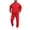 #0065-Red, variant on Qiyinn Men's Comfortable Sweatshirt Crew Neck Long Sleeve Loose 2-Piece Set Solid Color Casual Daily Wear