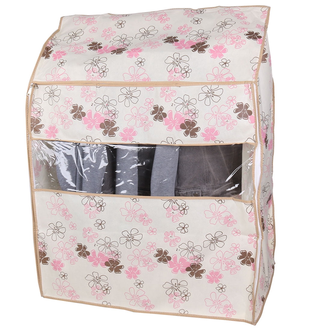 Nonwoven Fabric Garment Clothing Storage Cover Bag 95 x 80 x 53cm, Beige Flower Walmart Canada