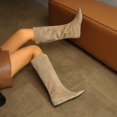 thumbnail image 3 of Rokment Women's Wide Calf Knee High Dress Boots Fashion Casual Pointed Toe Low Heel Fall Winter Tall Boots for Ladies A Size 6, 3 of 8