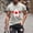 Gray, variant on Men's Canadian Flag Print Short Sleeve Round Neck Pullover T - Shirt