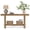 Dark Brown, variant on Fnova 63 Inch Solid Wood Console Table, Farmhouse 2-Tier Sofa Table Behind Couch with Storage Shelf for Living Room, Hallway, Foyer