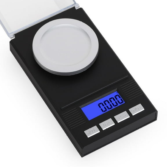 GJX Milligram Scale 50g/0.001g High Precision Scale, Portable Jewelry Scale .001 Gram Accuracy, Powder Scale, Digital Milligram Scale for Powder Medicine with Tray/Tweezers/Calibration Weight