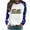 Blue Fall Fashion Must Haves, variant on Fall Saving Talove Long Sleeve Shirts for Women Funny Graphic Sweatshirt Women Fall Clothes Comfy Printed Tops Blouse Womens Tops Long Sleeve Dressy Christmas Shirts