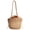 Brown, variant on Boho Woven Straw Shoulder Bag Women’s Retro Drawstring Bucket Handbag Casual Summer Beach Daily Travel Fashion Purses