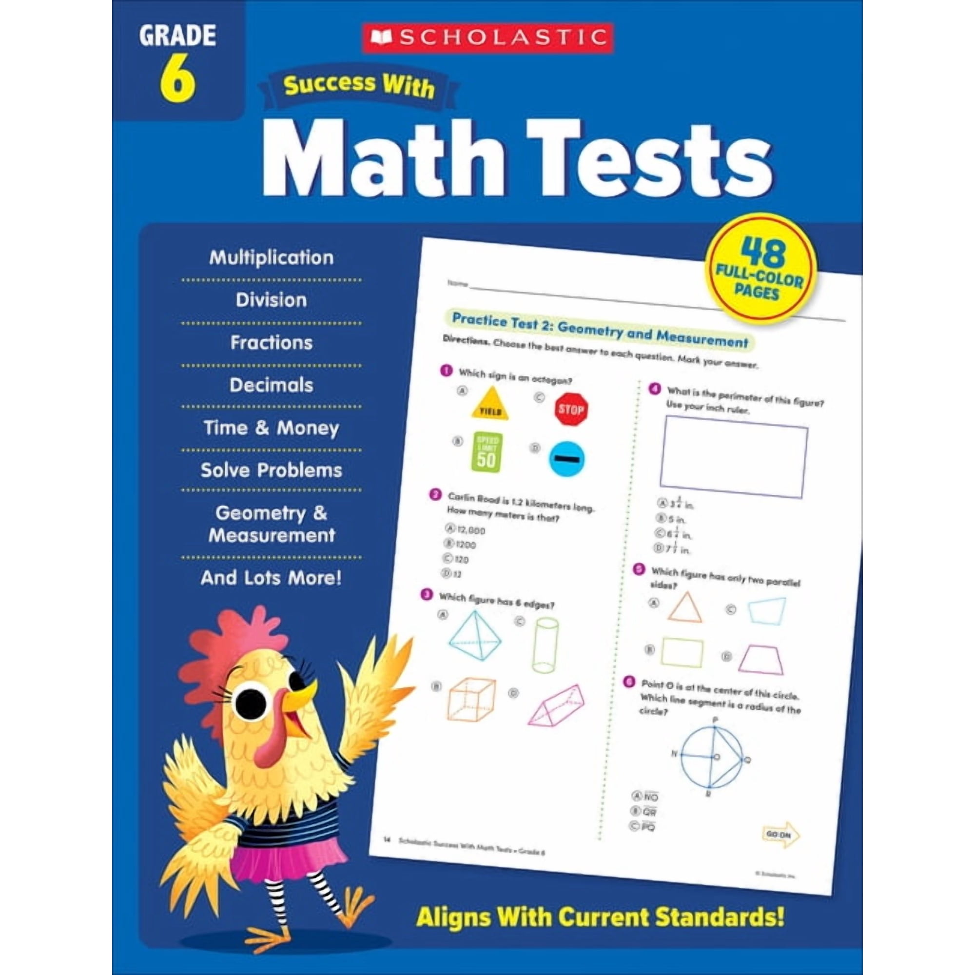 Scholastic Success with Math Tests Grade 6 Workbook, (Paperback)