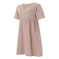 thumbnail image 2 of Robe de Soirée Décontractée à Manches Courtes pour Femmes, 2 of 9