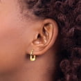 thumbnail image 4 of 10K Hollow Squared Hollow Hoop Earrings, 4 of 4