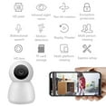 thumbnail image 4 of Indoor HD WiFi Security Camera - 2.4GHz Motion Detection Night Vision 2-Way Audio Camera for Home Security, 360° PTZ View, Auto Tracking, Remote Access, Loop Recording, Ideal for Baby Monitor, White, 4 of 7