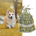 thumbnail image 5 of Dream Lifestyle Pet Skirt Floral Pattern Lace Edging Delicate Printing Puppy Dog Skirt Pet Sling Shirt Dress for Spring, 5 of 7