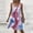 Red, variant on QUNYINEY Casual Sundresses for Women Beach Tie Dye Midi A Line Sleeveless Tank Dress Summer Casual Loose Fit Pleated Crew Neck Dresses