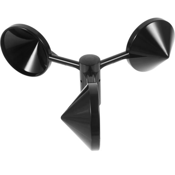 OUNONA Portable Lightweight Black Wind Gauge with Cup Sensor, Performance and Easy to Carry for Outdoor Use