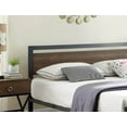 thumbnail image 2 of Steel Wooden Panel Frame Bed - Gray Colour, 2 of 3