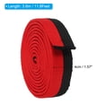 thumbnail image 2 of Uxcell Taekwondo Colored Ranking Belt 1.6"x11.8Ft 3.6m, Cotton Martial Arts Judo Karate Belt, Red&Black, 2 of 5