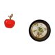 thumbnail image 5 of Estatua,Escultura de fruta artificial,estatua y artesanía,Colección de figuras de cerámica para decoración del hogar,Marco de fotos redondo,Marco de fotos de resina de diseño retro europeo, 5 of 8