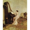 thumbnail image 2 of William Quiller Orchardson 12x14 Gold Ornate Wood Frame and Double Matted Museum Art Print Titled - Music when Soft Voices Die, Vibrates in the Memory, 2 of 4