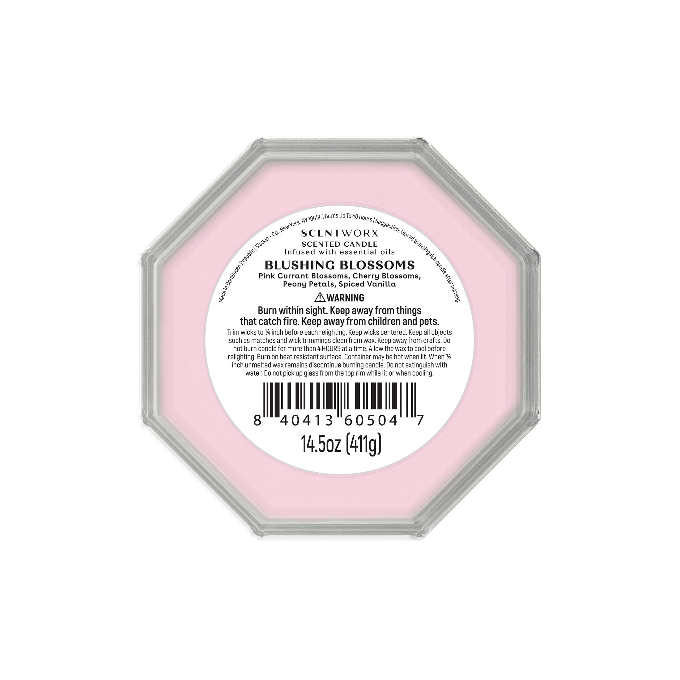Scentworx 14.5 oz Blushing Blossoms 3-Wick Jar Candle by Slatkin & Co