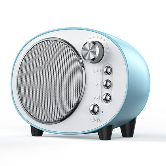 Retro Speaker Wireless Mini Portable Speaker Rechargeable FM Radio Stereo Surround Subwoofer Support TF Card