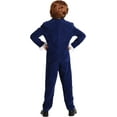 thumbnail image 5 of Kid's Deluxe Li'l 60's Swinger Costume, Boy's Blue Groovy Halloween Costume Large, 5 of 5