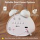 thumbnail image 5 of Inteprter Reloj despertador blanco Reloj digital con pilas Excelente legibilidad cualquier decoración de habitación Decoración del hogar HL-8898 blanco, 5 of 6
