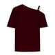 thumbnail image 5 of Fiudx Ropa de Mujer Blusas Informales con Cuello Liso y Pantalón Corto para Mujer, Blusas con Cuello Oblicuo, 5 of 5