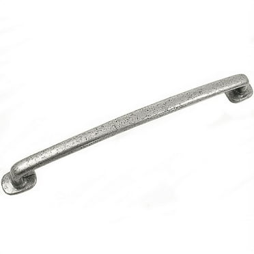 MNG 84964 8" Pull - Riverstone - Distressed Pewter
