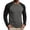 Dark Gray, variant on Mens Raglan Long Sleeve Tee Shirts Casual Crewneck T-Shirts Baseball Gym Tee
