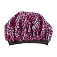 thumbnail image 2 of Red by Kiss Kids Satin Bonnet with Wide Band, Sleep Cap for Kids, Bonnet for Boys and Girls (Pink Leopard), 2 of 11