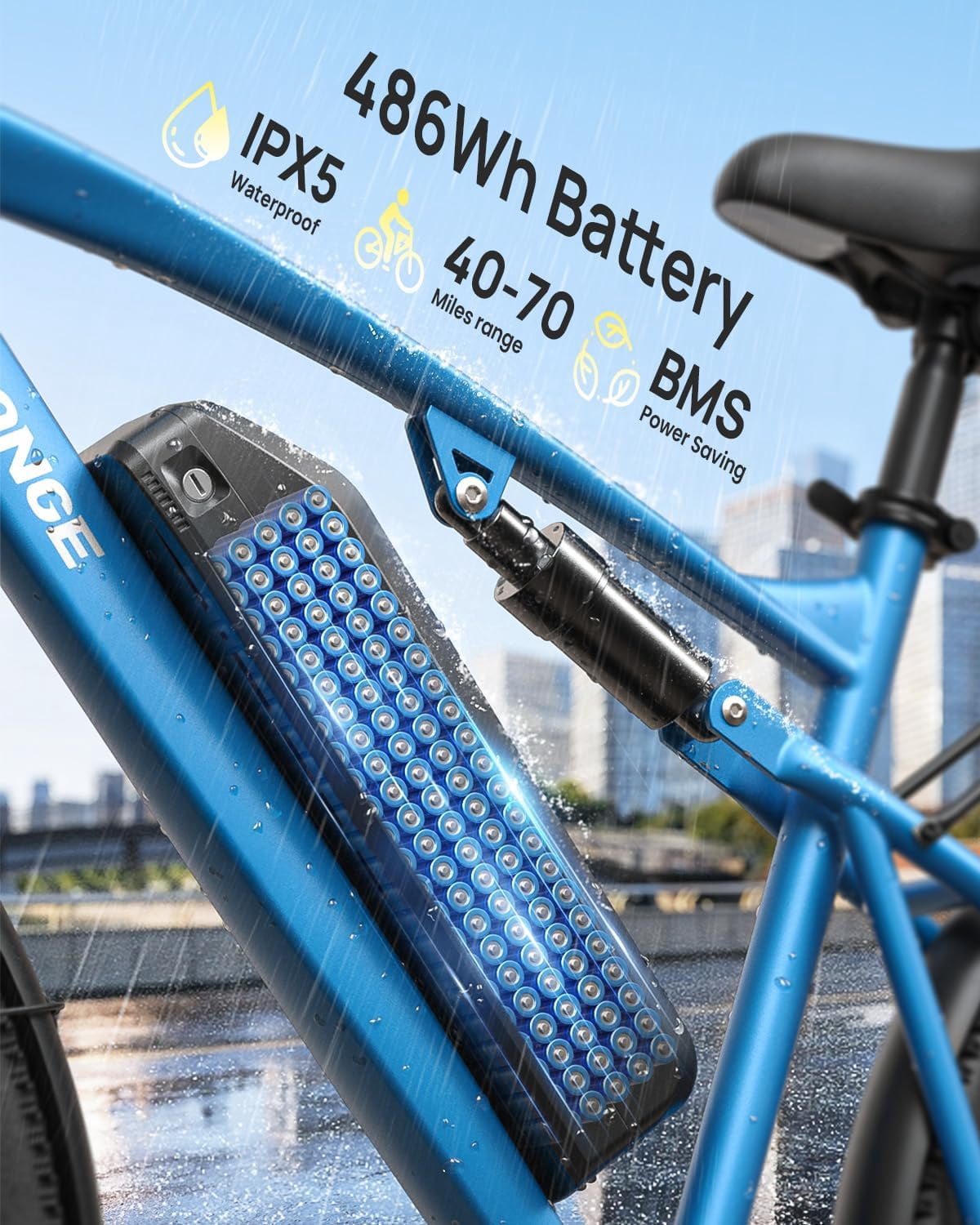 26" Electric Bikes for Adults 1000W Peak Motor up to 70 Miles Range 28 mph Max Speed Full Suspension Ebike 36V 13.5AH Removable Battery E-Mountain Bikes 7 Speed, Adjustable Handlebar, UL2849 by SGS