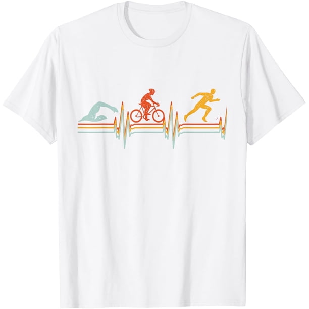 Camiseta de triatlón vintage para natación y triatleta