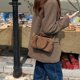 thumbnail image 2 of Bolso de hombro de gamuza sintética simple y de moda, bolso bandolera, bolso pequeño de mujer, bolso tipo almohada, bolso Boston, bolso de mujer, 2 of 5