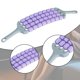 thumbnail image 1 of Rodillo de masaje para relajar músculos, brazos, cuerpo, gimnasio, hombros, abdomen, glúteos, deportes, cintura, herramienta de masaje de interior, Púrpura, 1 of 8