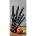 thumbnail image 3 of Kitchen Knife Set with Block, 6 PCS High Carbon Stainless Steel Sharp Kitchen Knife Set Includes Chef Knife, Bread Knife, Carving Knife, Utility and paring Knives, All in one Knife Set, 3 of 8