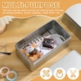 thumbnail image 3 of OHOIOLLA 2Ud Caja Rectangular De Hojalata Plata Para Guardar Té Y Snacks Con Segura, 3 of 8