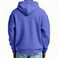 thumbnail image 5 of Mens Shirts Quarter Zip Sweatshirt Solid Waffle Long Sleeve Hooded Tops Light Purple, 5 of 5