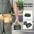thumbnail image 2 of Huepar Laser Level 360 Self Leveling, Rechargeable Green Laser 3x360&deg; Cross Line Lazer Leveler 3D Level Laser Tool for Construction and Picture H, 2 of 9