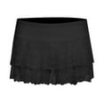 thumbnail image 1 of toraway Black Skirt Women Short Women's Lace Thin Low Waist Fashion Solid Color A Line Miniskirt M, 1 of 4