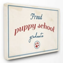 The Stupell Home Decor Collection Proud Puppy School Grad Paw Print Wall Art