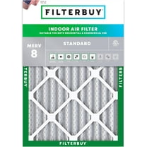 Filterbuy 17x21x2 MERV 8 Dust Defense, Pleated HVAC AC Furnace Air Filters (1-Pack)