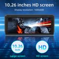 thumbnail image 1 of 10.26" Car MP5 Player Bluetooth Car FM Transmitter Wireless Carplay 4 LED Camera, 1 of 14