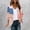 A577 Multicolor, variant on USA Cardigan for Women Open Front Half Sleeve Casual Summer Loose Fit Patriotic Shirts 4th of July American Flag Stars Stripes Graphic Clothes Outfits