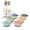 Multicolor-B, variant on Ceramic Cat Bowls Cat Dishes - Fairy Tales Colorful Cat Bowl Set of 6 - Cat Feeding Bowls with Non Slip Mat - 5.75" Shallow Cat Food Plate Whisker Friendly - Microwave Dishwasher Safe - 8.5 oz