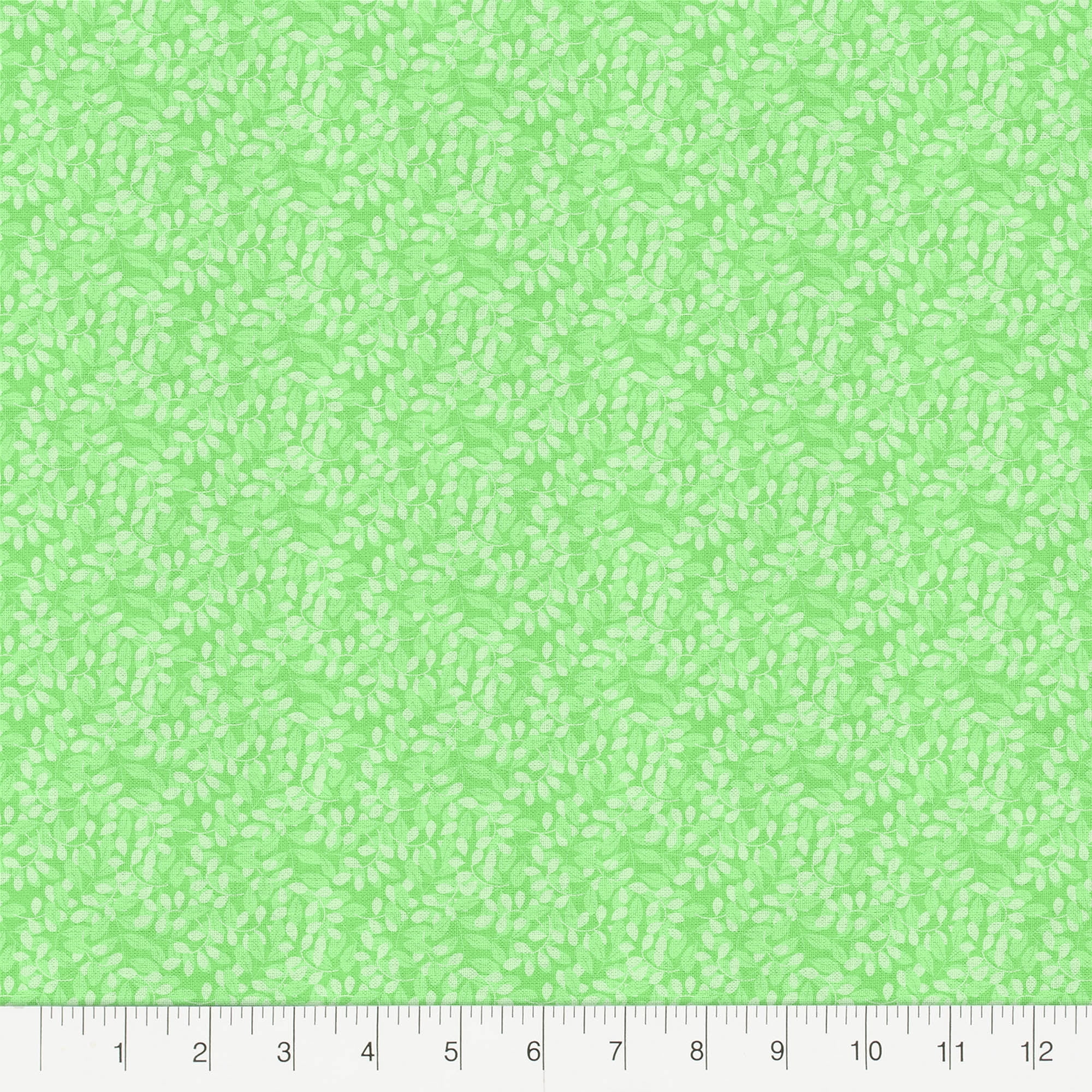 Create It 2 yard Cotton Floral Texture Precut Sewing & Craft Fabric, Green 1 Piece