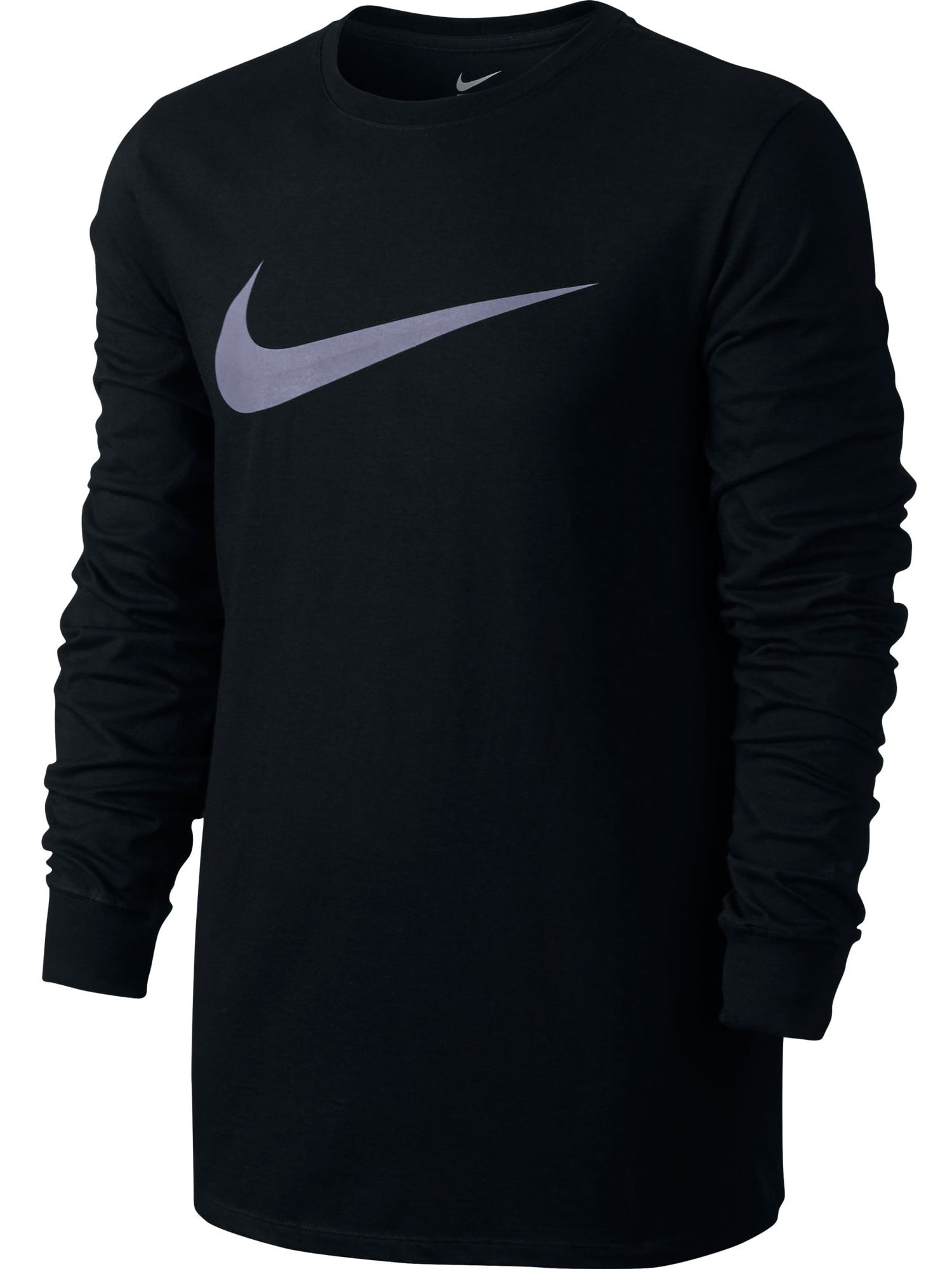 Nike - Nike Icon Swoosh Long Sleeve Men's T-shirt Black/Grey 709491-010 - Walmart.com - Walmart.com