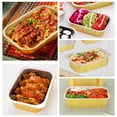 thumbnail image 3 of Disposable Aluminum Pans with Lids – 1000ml & 700ml Rectangular Baking Pans, Heavy Duty Disposable Trays for BBQ, Baking & Roasting – Includes Clear Lids, 3 of 6
