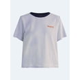 thumbnail image 5 of Free Assembly Women's and Women's Plus Cotton Cropped Boxy Tee with Short Sleeves, Sizes XS-4X, 5 of 5