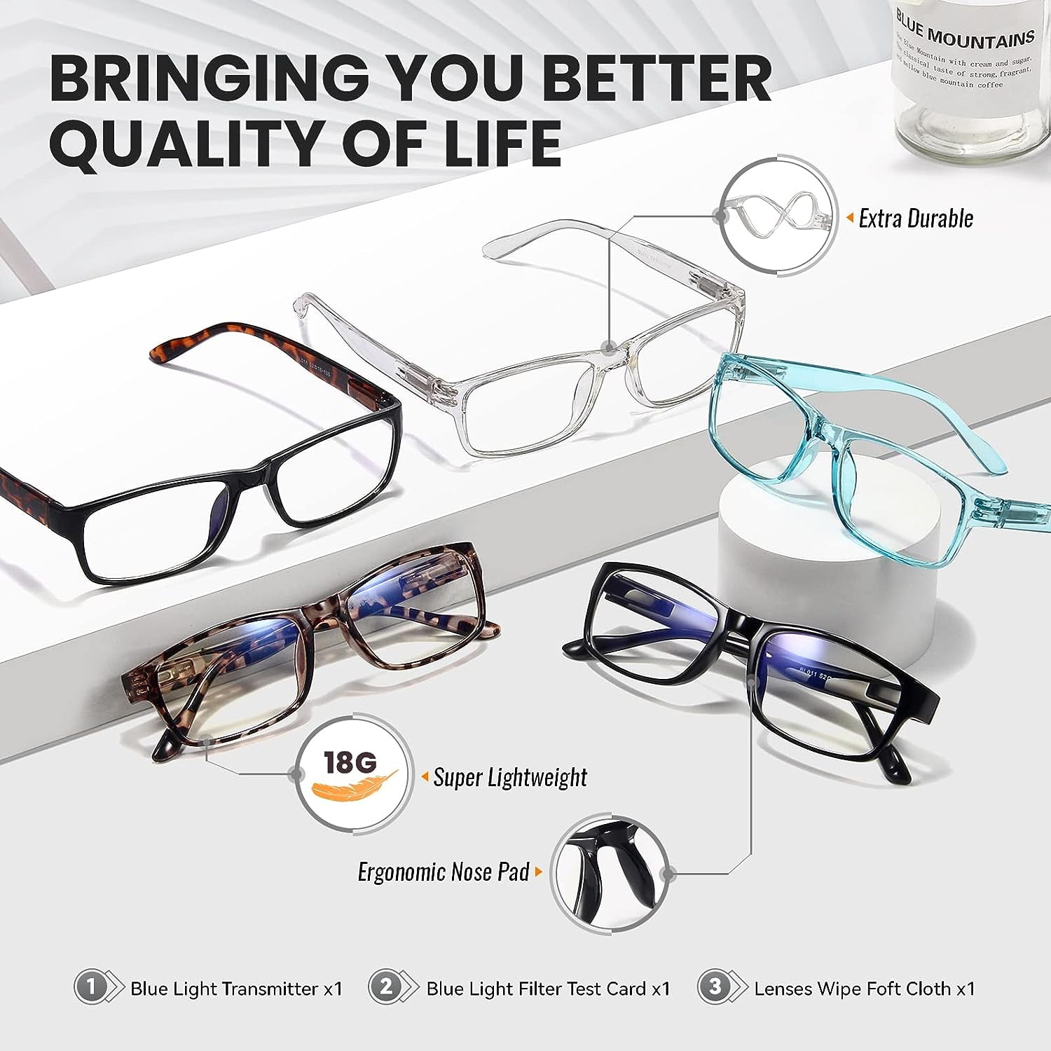 Gaoye Reading Glasses Men/Women, Eyeglasses, Blue Light Readers for Men/Women, Computer Eye Glasses, Cheaters