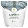 Grab Green Natural 3 in 1 Laundry Detergent Pre-Measured Powder Pods, Vetiver, 132 Loads